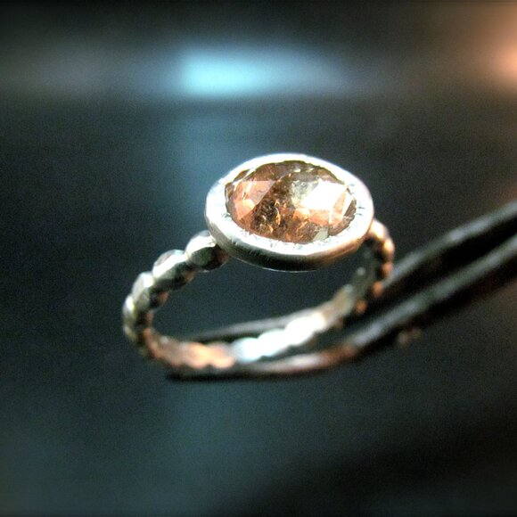 Tourmaline ring. 14K yellow gold ring with Yellow/Orange Tourmaline. UNIQUE - Picture 6 of 14